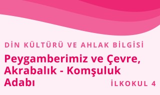 4. Sınıf Din Kültürü ve Ahlak Bilgisi 18.Bölüm