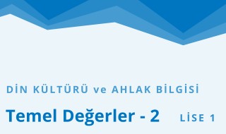 9. Sınıf Din Kültürü ve Ahlak Bilgisi 2.Bölüm