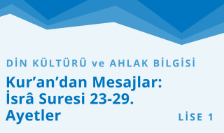 9. Sınıf Din Kültürü ve Ahlak Bilgisi 3.Bölüm