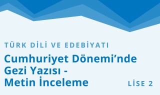 10. Sınıf Türk Dili ve Edebiyatı 23.Bölüm